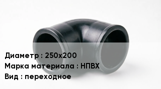 Кольца ПВХ 250х200 НПВХ переходное